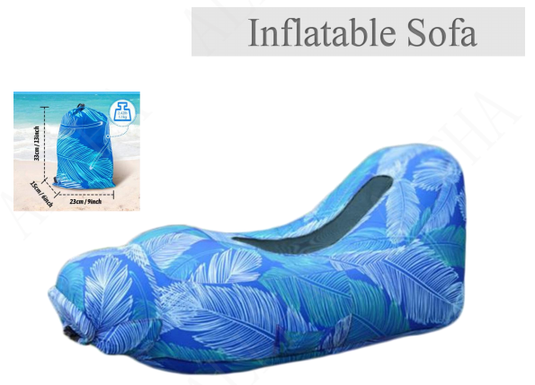 AeroLounger Inflatable Lounger outdoor Compact Pump-Free Inflatable Lounger, Outdoor Inflatable Sofa, Compact & Portable Waterproof, Air Leakage-Proof Design, Packs Down in Seconds for Beach,Pool